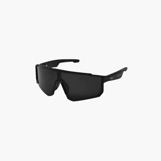 Black sunglasses on a white background