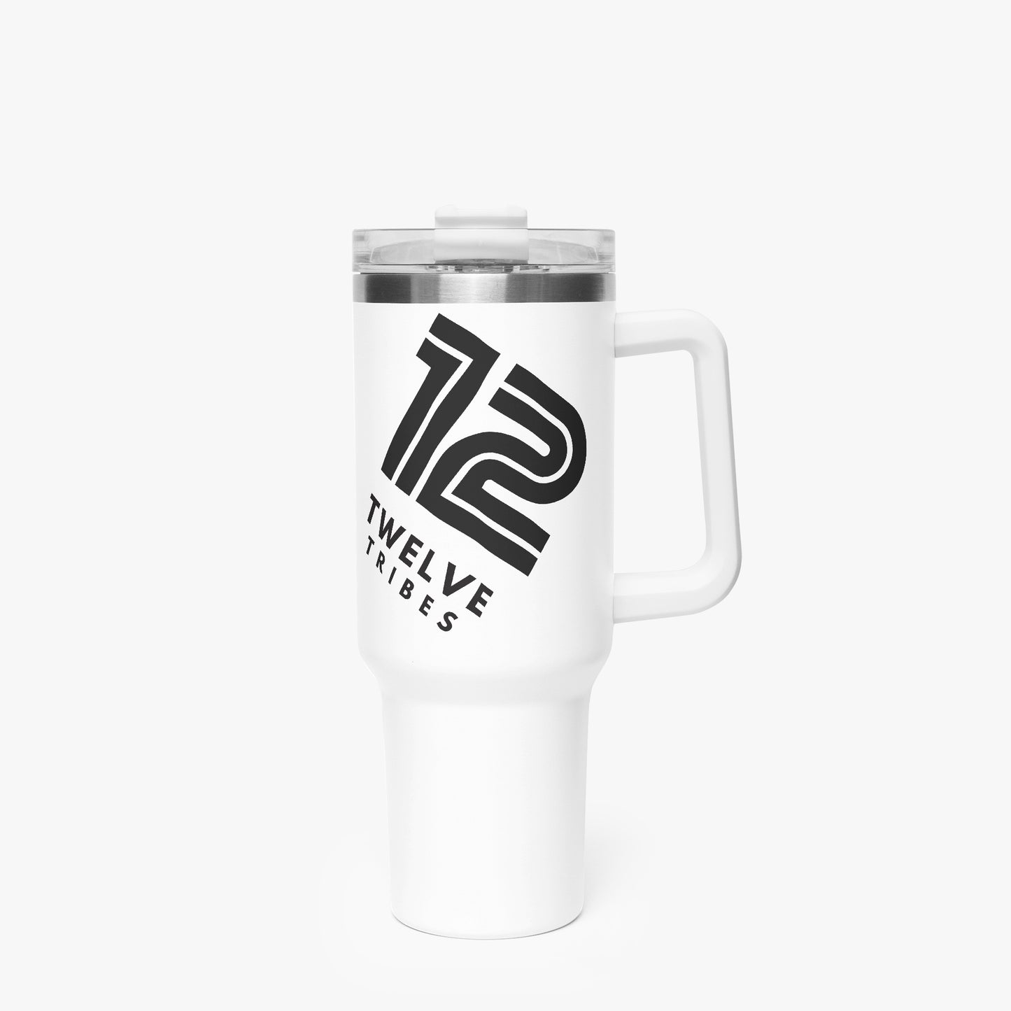12 Tribes "Dual" Logo Wrap Around 40oz Car Tumbler Cup Front