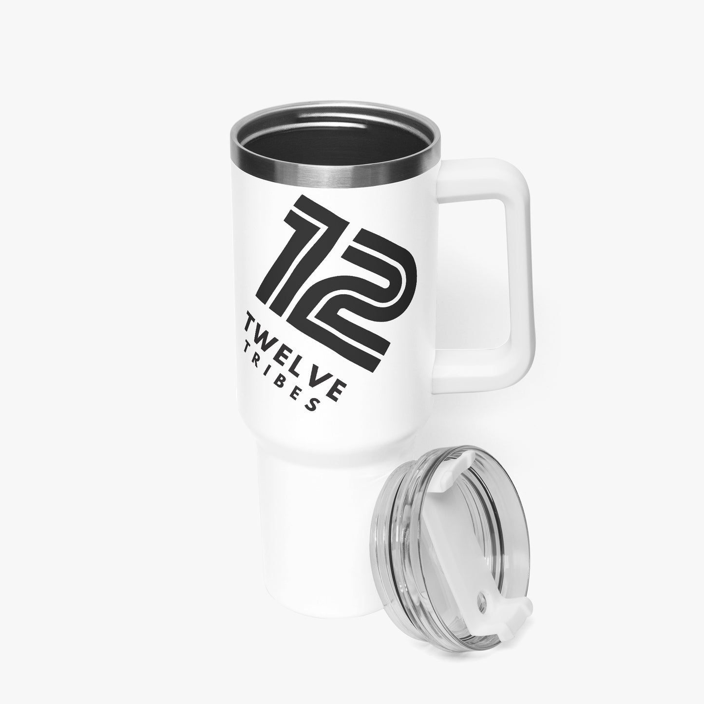 12 Tribes "Dual" Logo Wrap Around 40oz Car Tumbler Cup Top