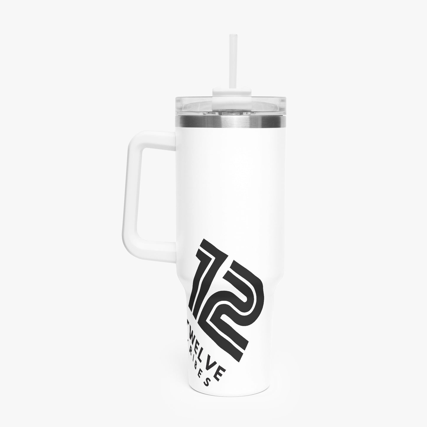 12 Tribes "Dual" Logo Wrap Around 40oz Car Tumbler Cup Top Back