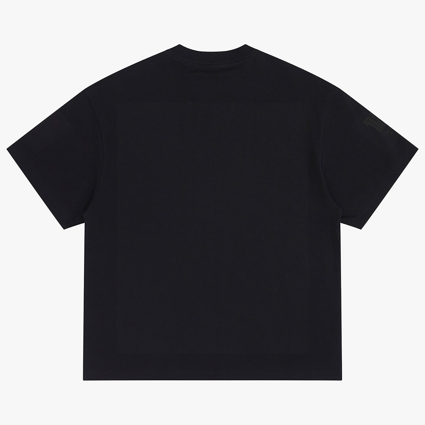 12 Tribes "Emit" Crew-Neck Oversize T-shirt Black Back