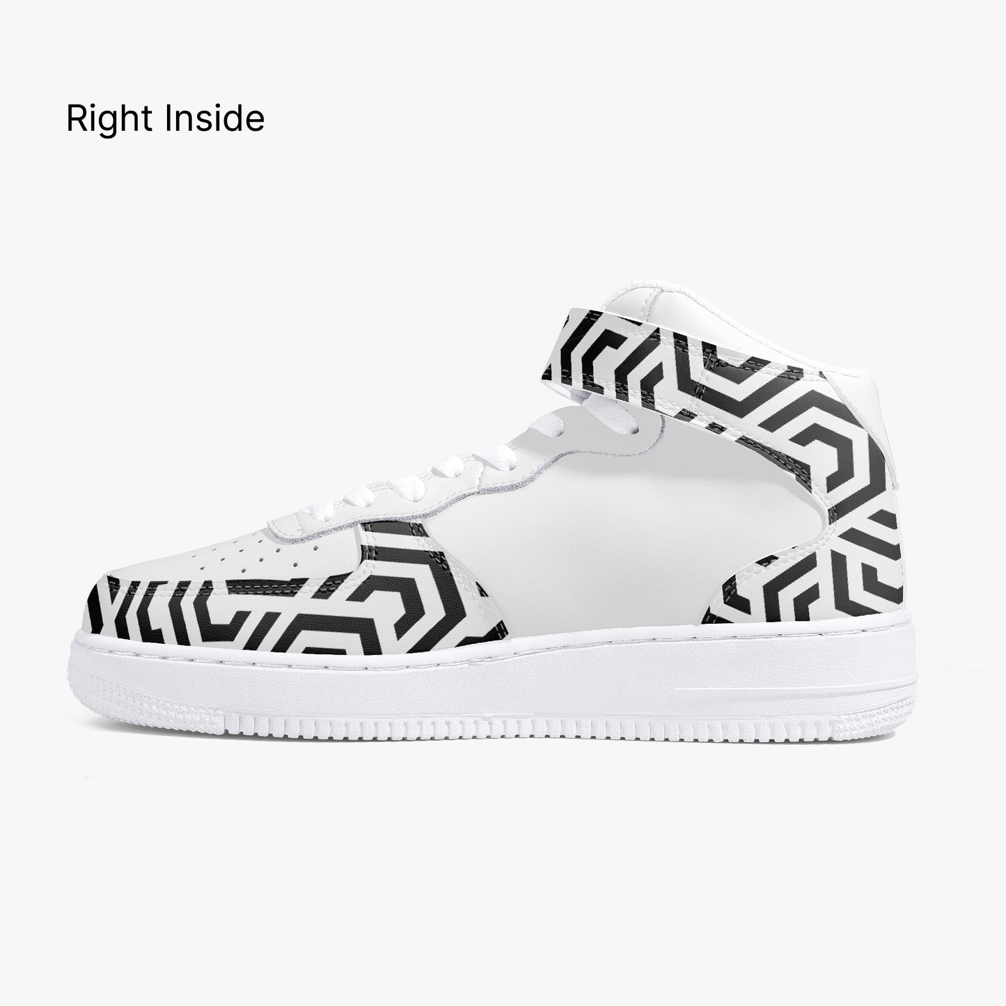12 Tribes "Domi" High-Top Leather Sports Sneakers