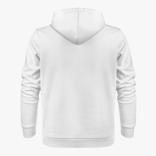 White hoodie on a white background