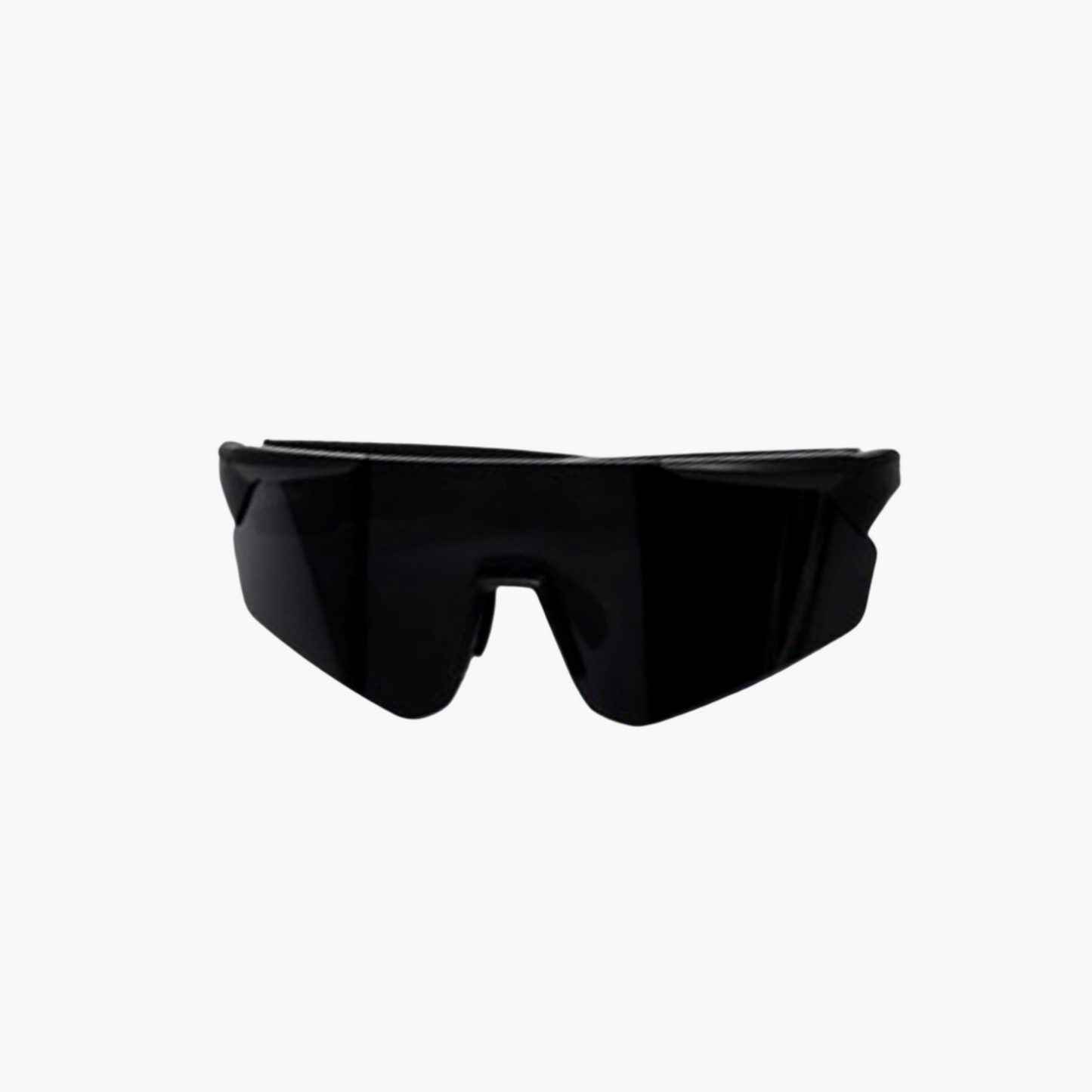 Black sunglasses on a white background