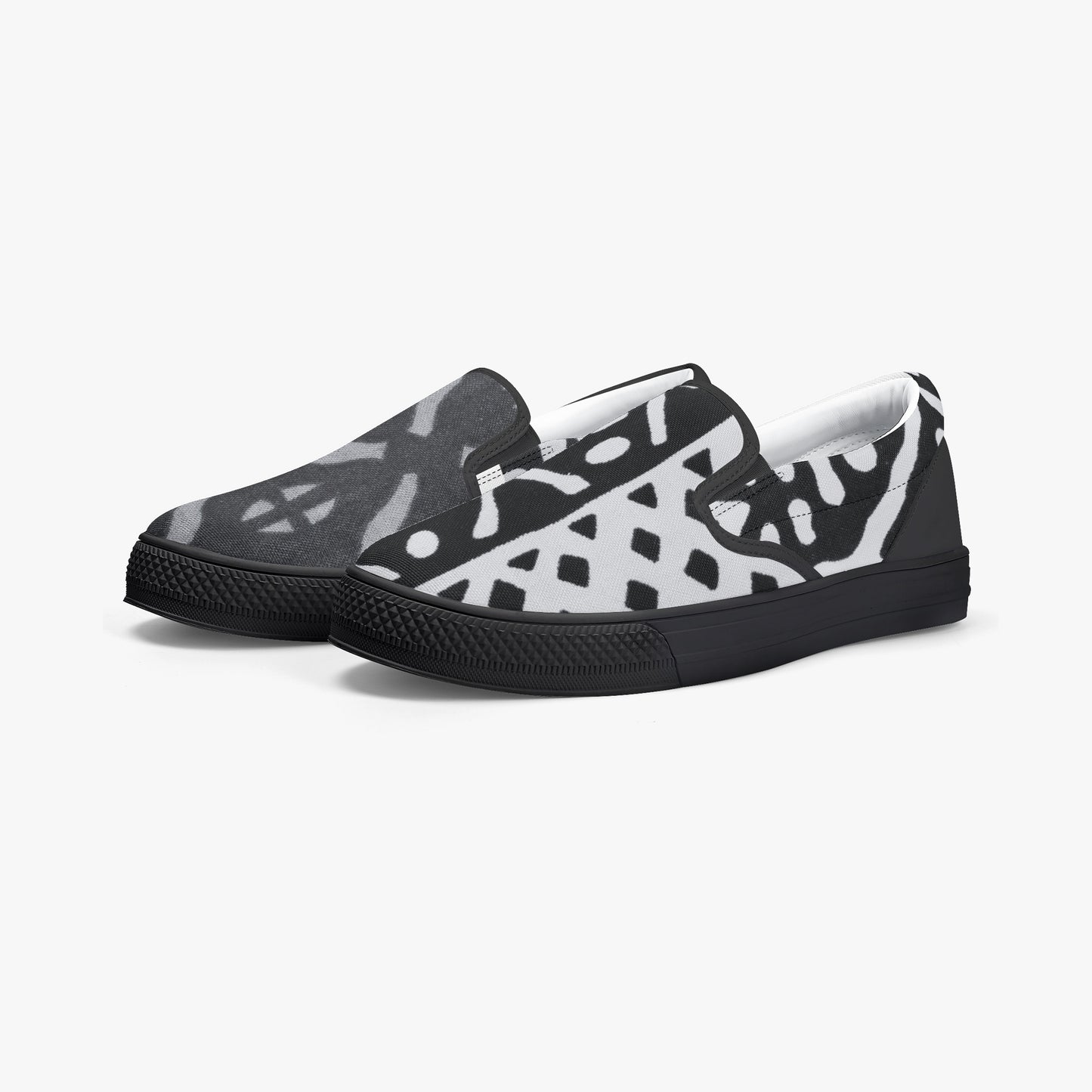LION OF JUDAH "111" Classic Slip-On Shoes - Black Staggered