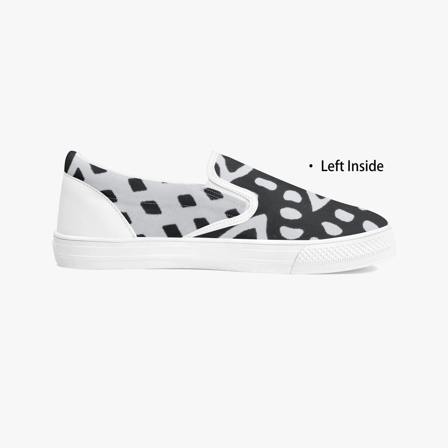 LION OF JUDAH "111" Classic Slip-On Shoes - White Left Inside