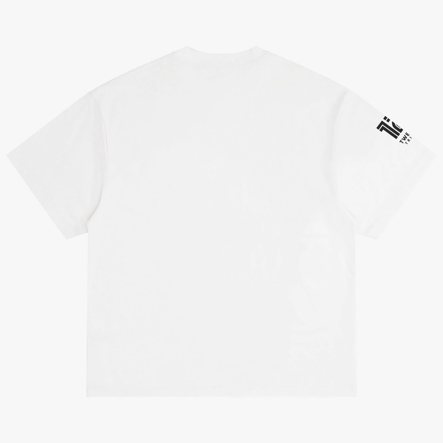 LION OF JUDAH White Crew-Neck Oversize T-shirt Back