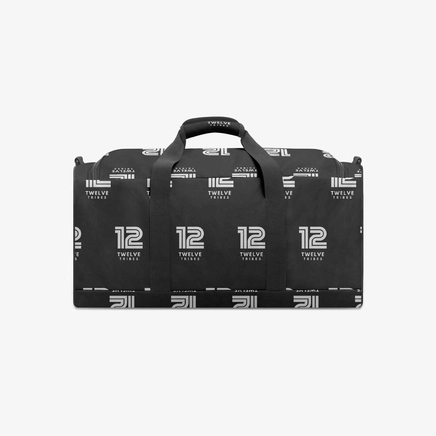 12 Tribes "All Over" Black Duffel Bag Back 1