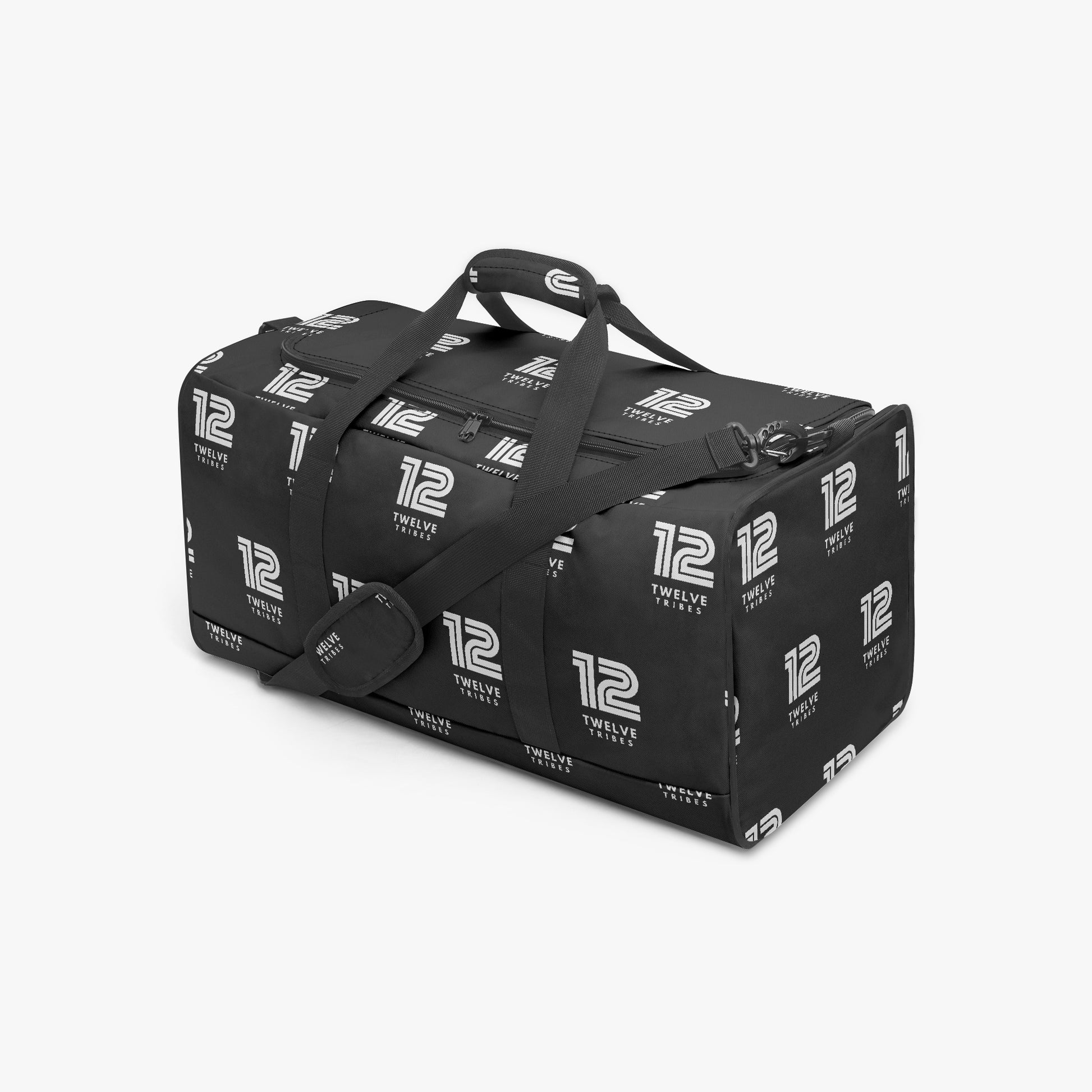 12 Tribes "All Over" Black Duffel Bag Side