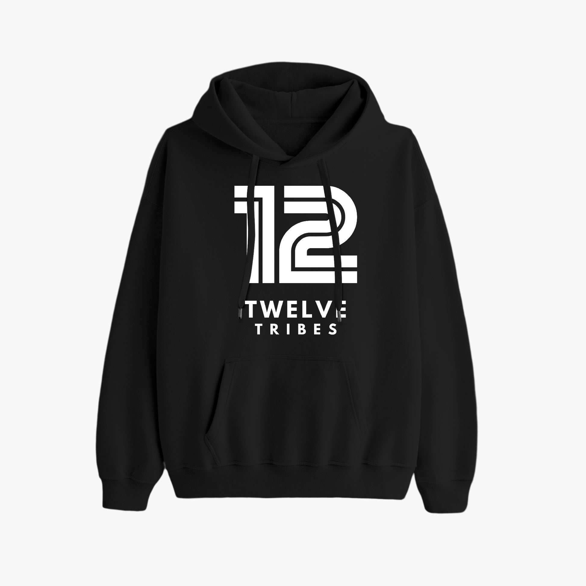 12 Tribes Black Unisex Premium Pullover Hoodie - Front