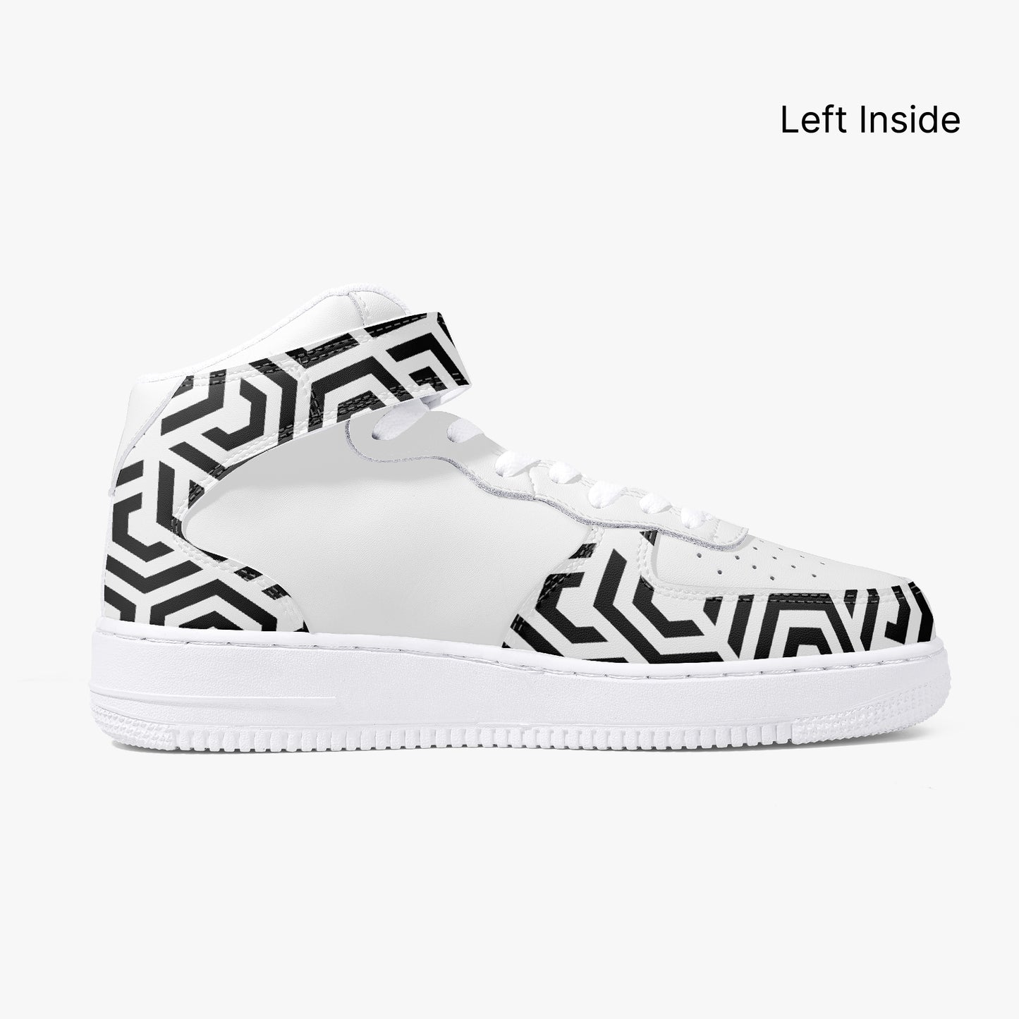 12 Tribes "Domi" High-Top Leather Sports Sneakers
