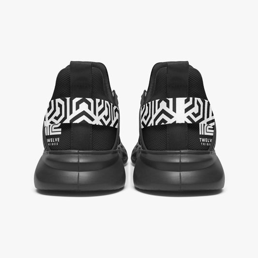 12 Tribes "Dynamic Black" Mesh Running Shoes