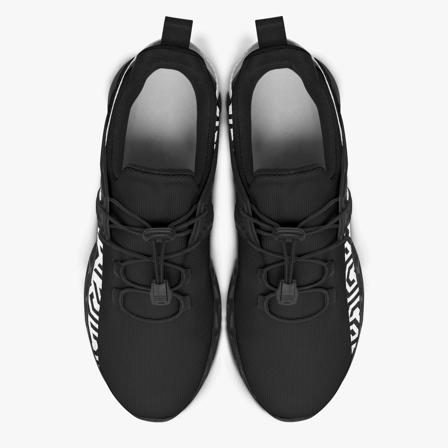 12 Tribes "Dynamic Black" Mesh Running Shoes
