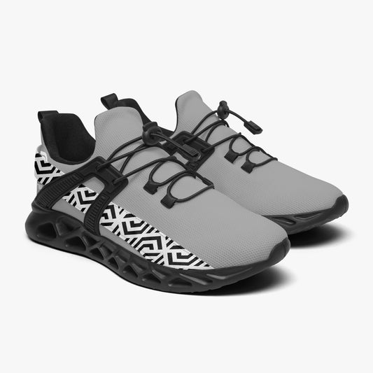 12 Tribes "Dynamic Grey" Mesh Running Shoes