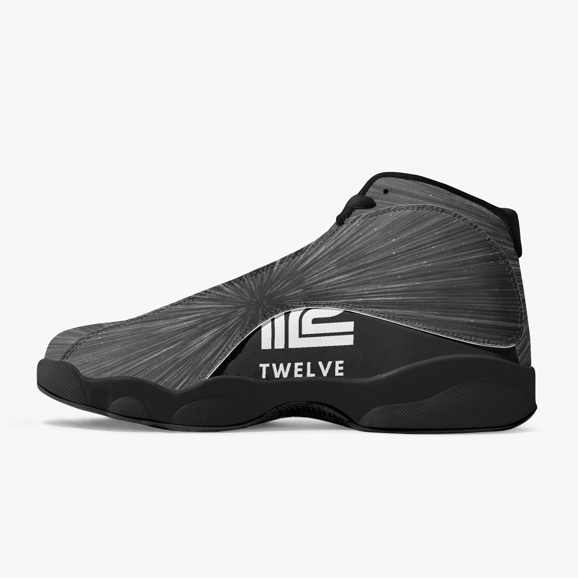 12 Tribes "Emit" High-Top Leather Basketball Sneakers Right Inside