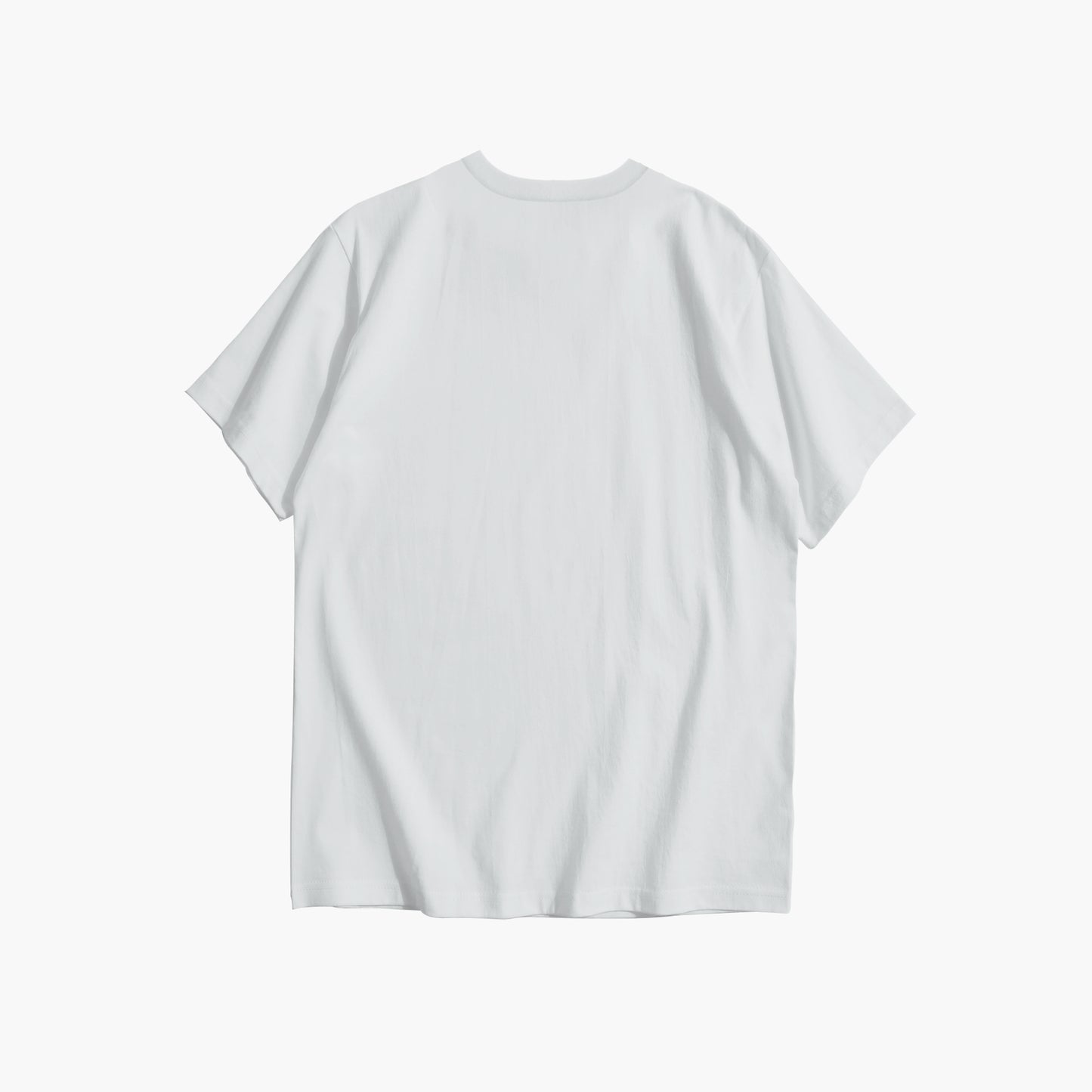 White t-shirt on a white background