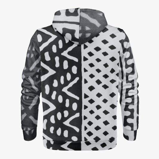 LION OF JUDAH "0110" Men's AOP Full Zip Up Hoodie Back