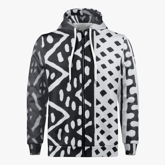 LION OF JUDAH "0110" Men's AOP Full Zip Up Hoodie Front