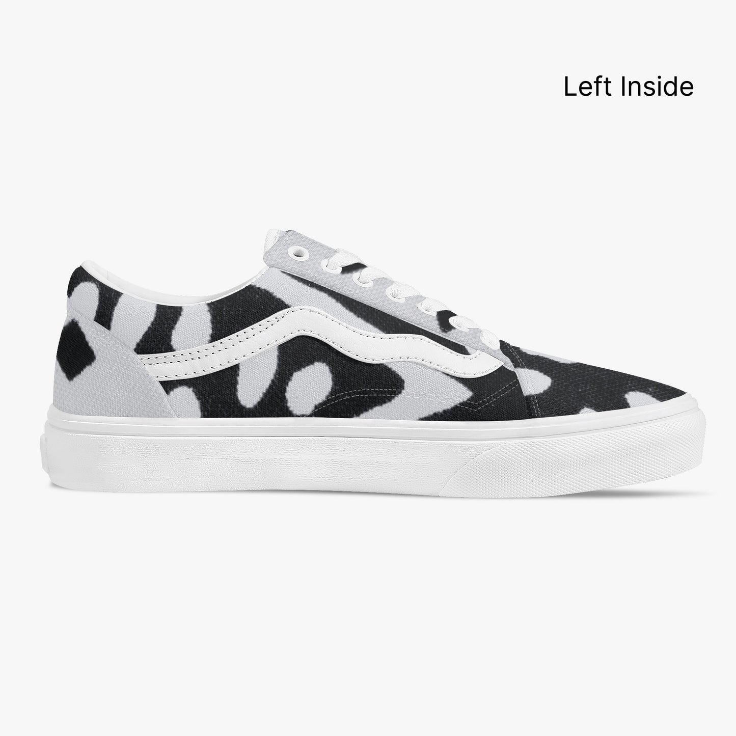 LION OF JUDAH "100" Low-Top Canvas Sneakers Left Inside