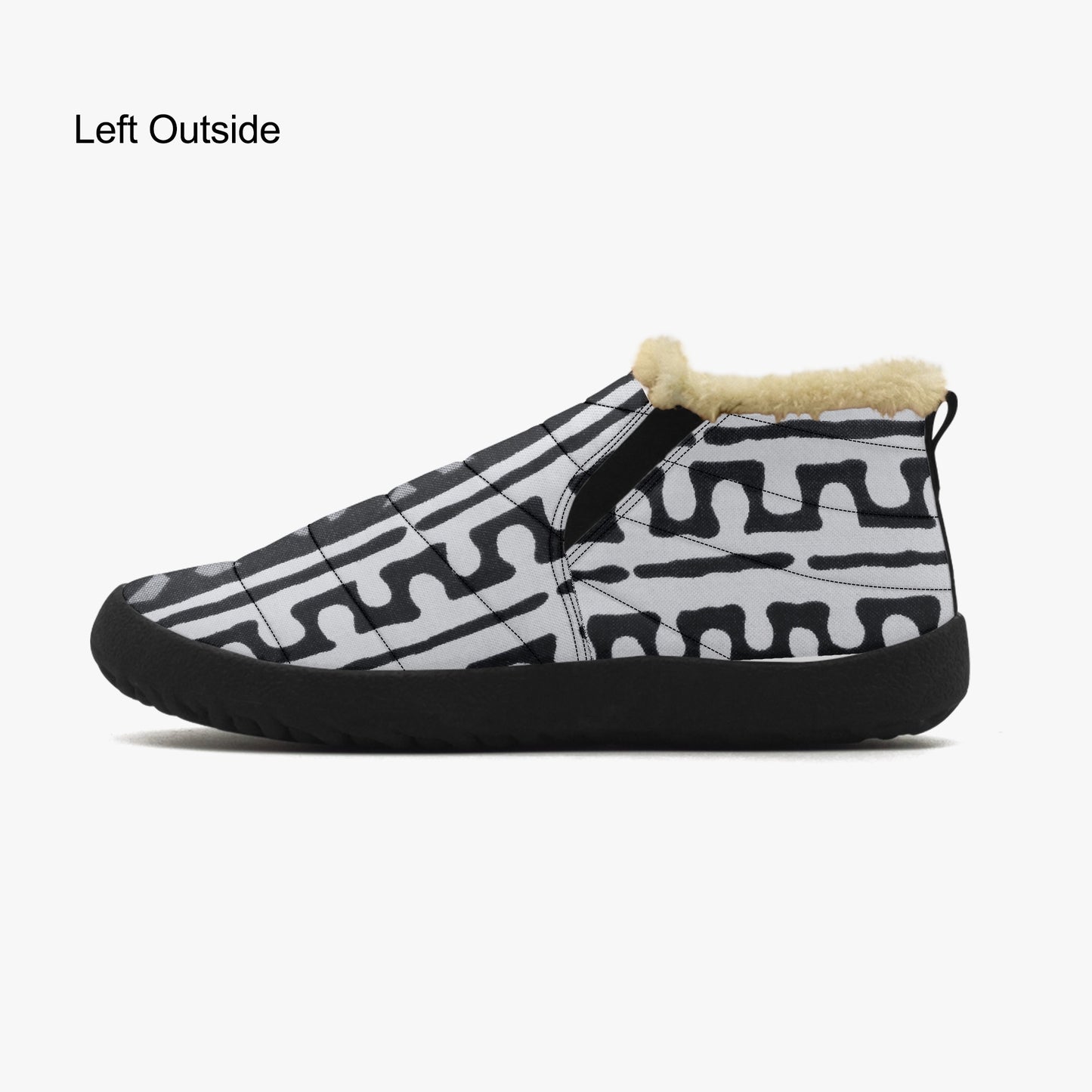 LION OF JUDAH "10101" Casual Cotton-pad Fur Shoes Left Outside