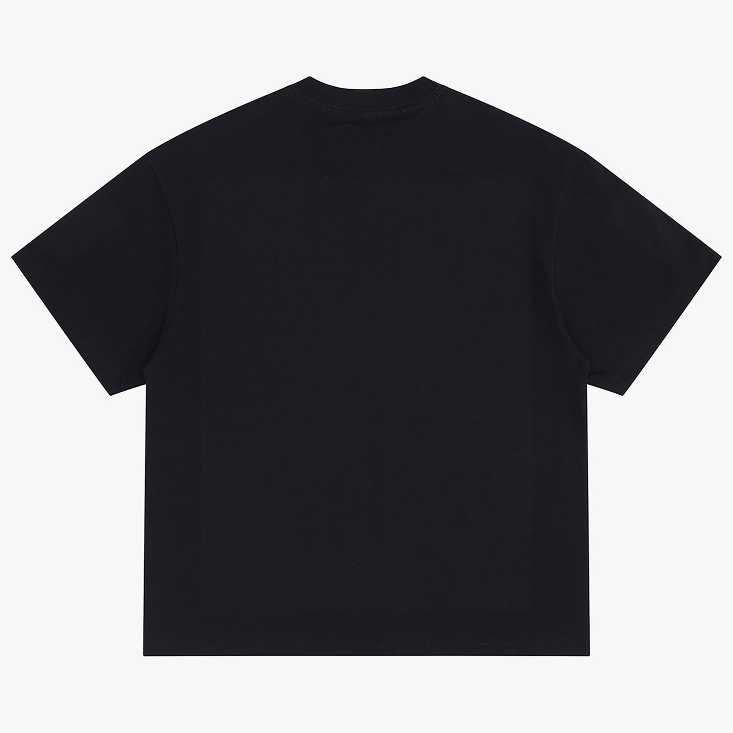LION OF JUDAH Black Crew-Neck Oversize T-shirt Black Back