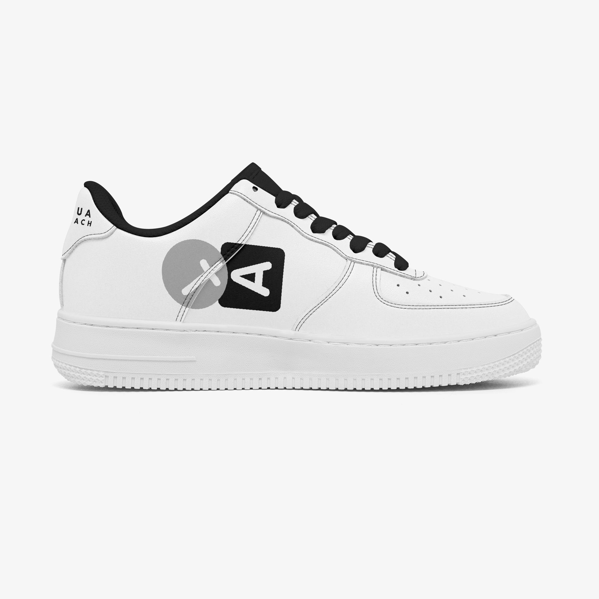 YAHSHUA HAMASHIACH "Immutable Bond" White Low-Top Leather Sports Sneakers Left Inside 
