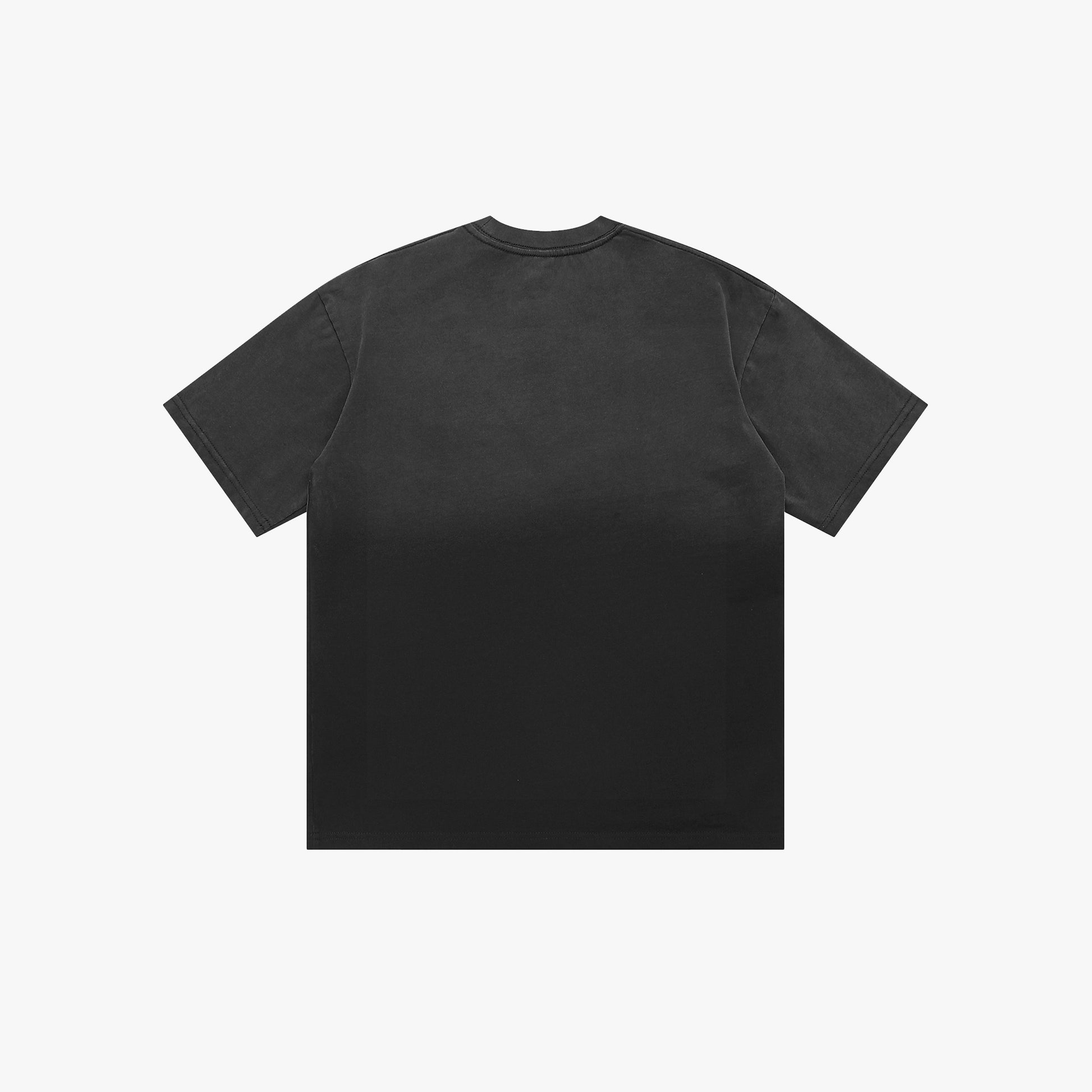 YAHSHUA HAMASHIACH "Revealed" Two-Tone Gradient T-shirt Dark  Gray Back