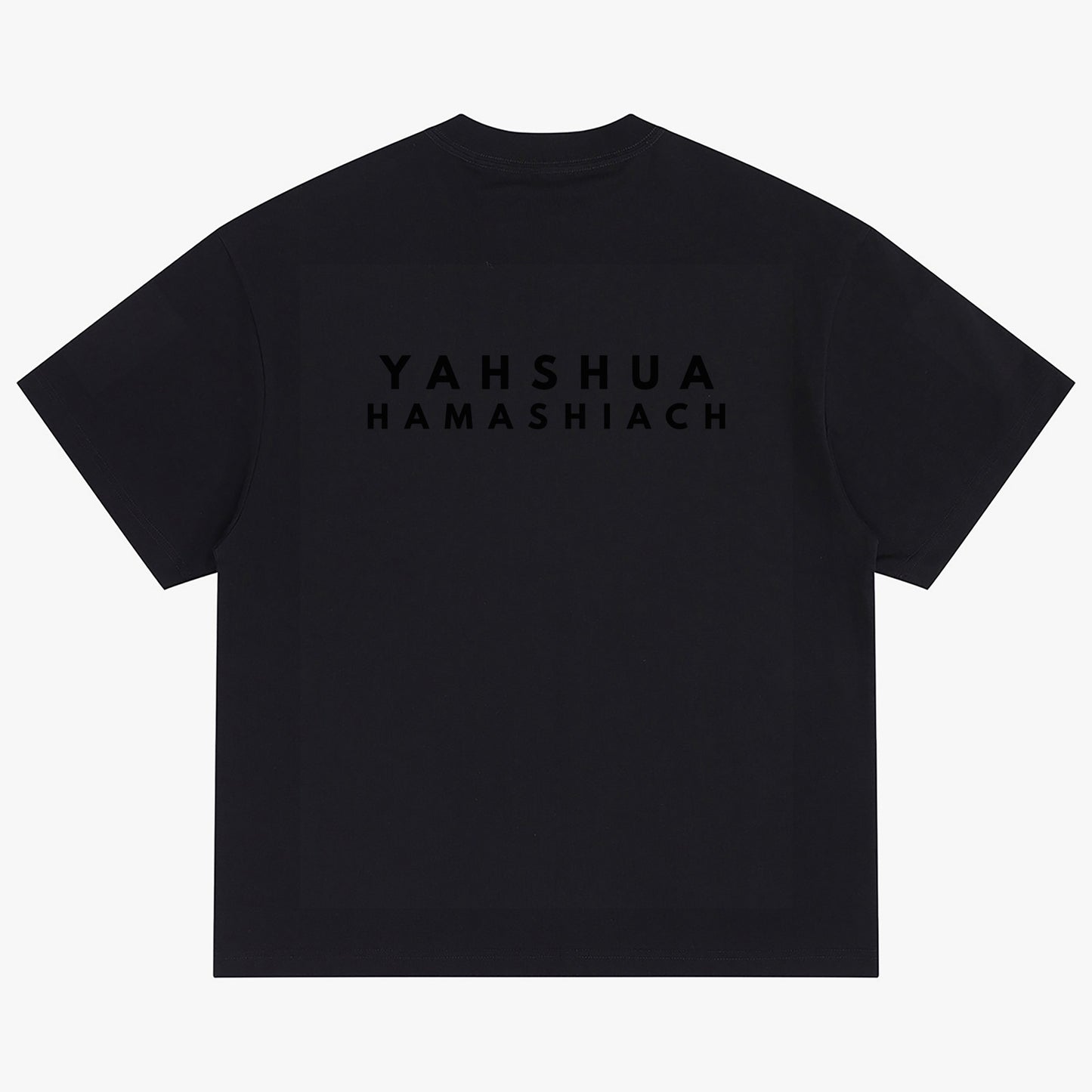 YAHSHUA HAMASHIACH "Scion" Crew-Neck Oversize T-shirt Black Back