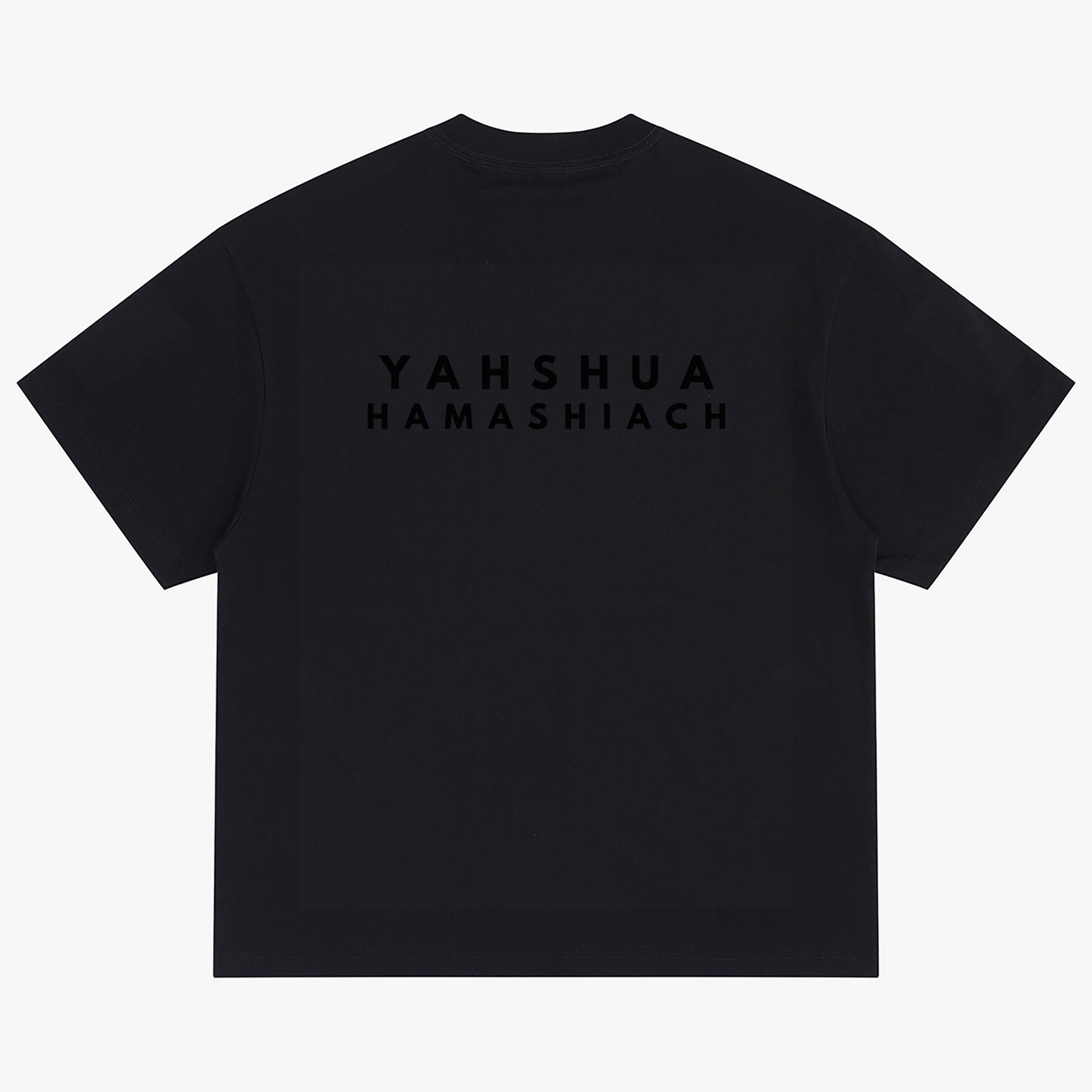 YAHSHUA HAMASHIACH "Scion" Crew-Neck Oversize T-shirt Black Back