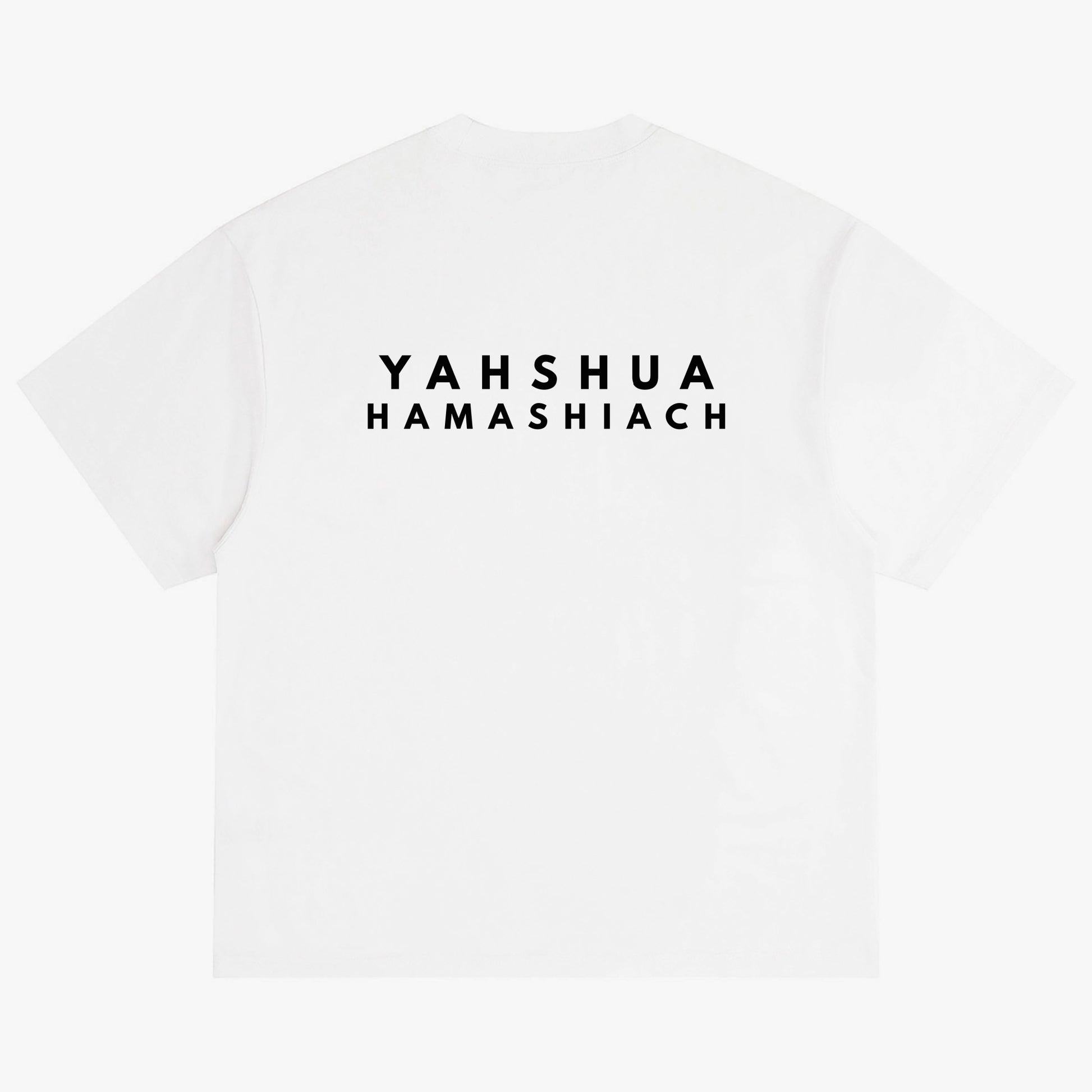 YAHSHUA HAMASHIACH "Scion" Crew-Neck Oversize T-shirt White Back