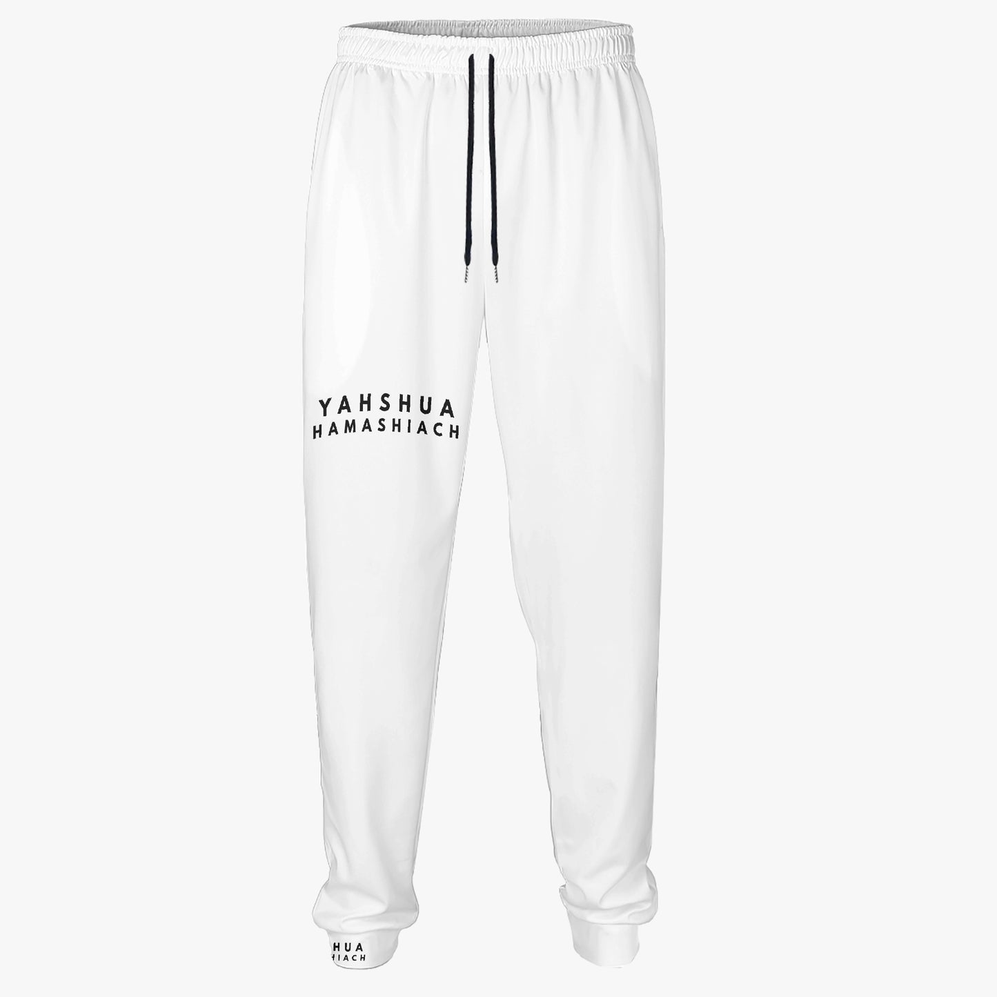 YAHSHUA HAMASHIACH "Walk Right" Men's Mid-weight Sweatpants Front