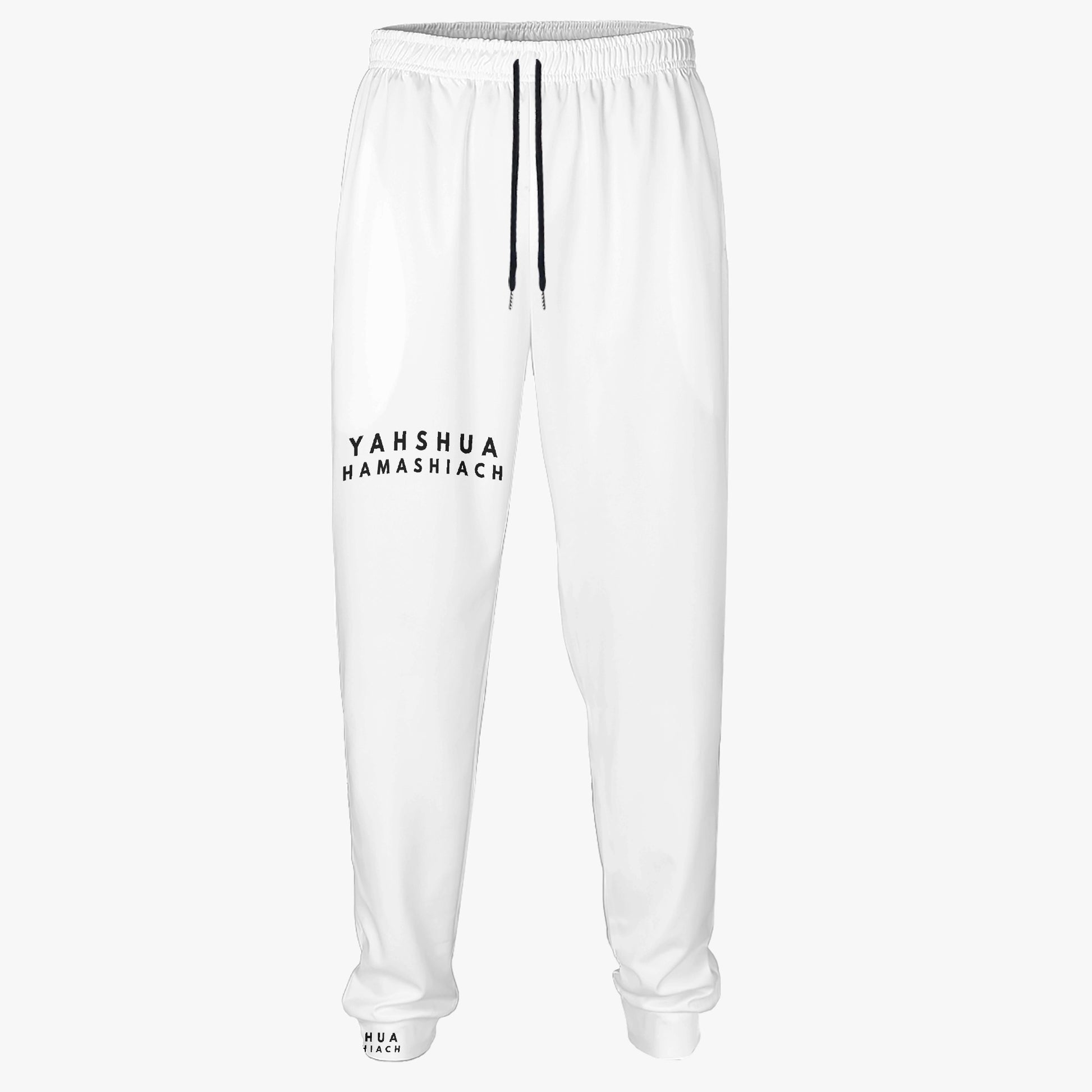 YAHSHUA HAMASHIACH "Walk Right" Men's Mid-weight Sweatpants Front