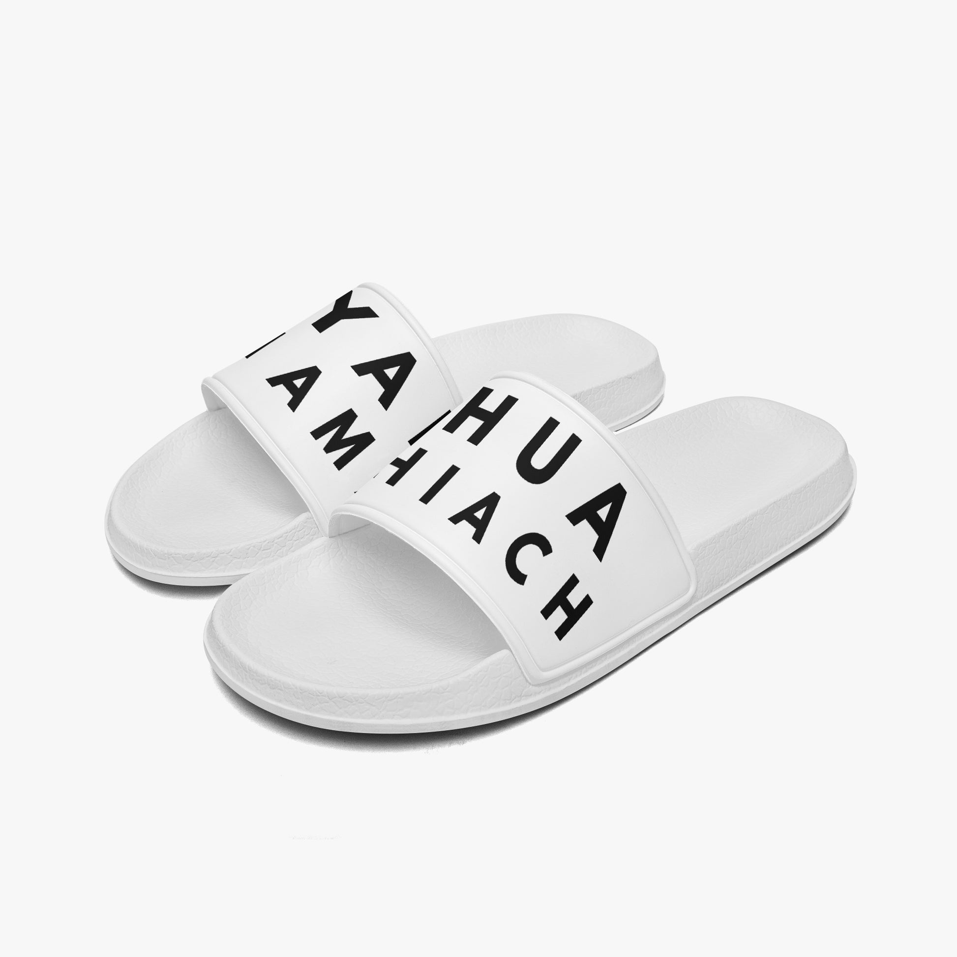 YAHSHUA HAMASHIACH White Casual Slippers Staggered