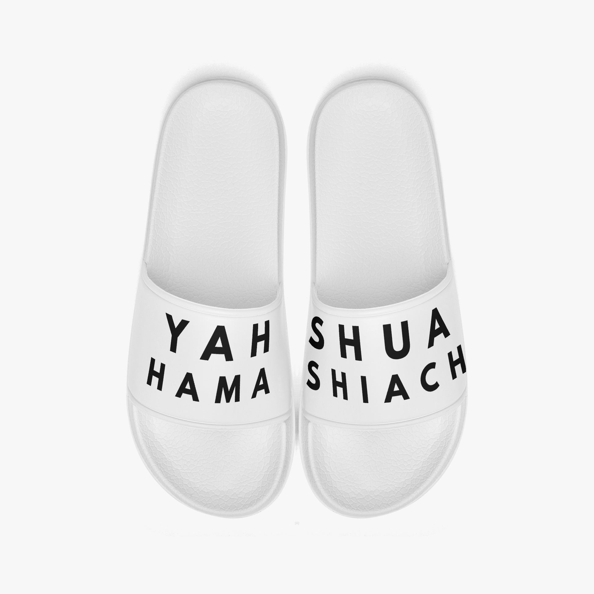 YAHSHUA HAMASHIACH White Casual Slippers Top